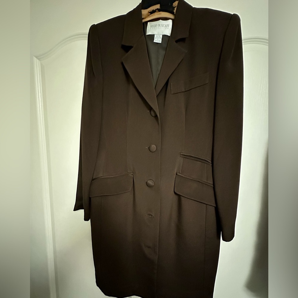 Hugo Buscati Brown Women's Blazer Dress
